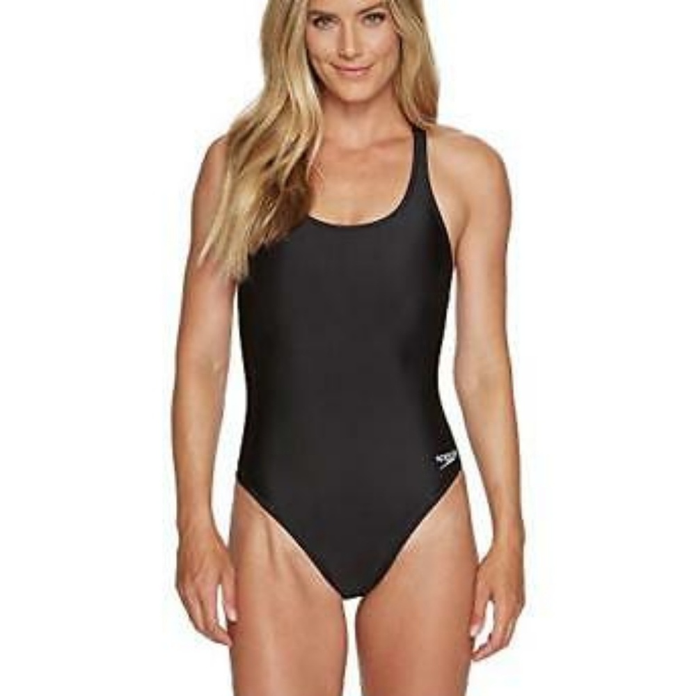 Speedo black one piece brand new 8 / 34